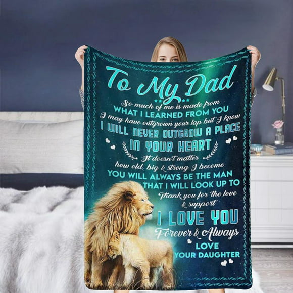 Papa Blanket Family Name Throw Blanket Father's Day Fleece Blanket Blanket for dad from Daughter Blanket I Love My Papa Blanket NEWKSTORE Personalized Name Blanket for Dad He's My Papa Blanket 